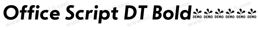 Office Script DT Bold字体转换
